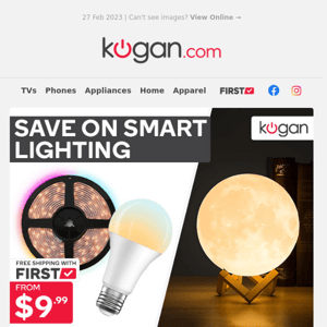 💡 Smart Lighting from $9.99 - Light Strips, Multicolour Light Bulbs & More