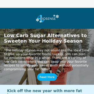 Low carb sugar alternatives to sweeten the holiday season