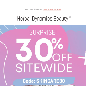 Surprise! 30% off is happening NOW🚨