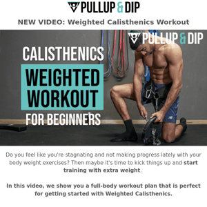 [Video] Weighted Calisthenics Workout💪