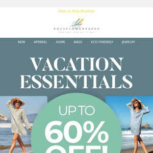 Up to 60% Off Vacation Essentials🌴