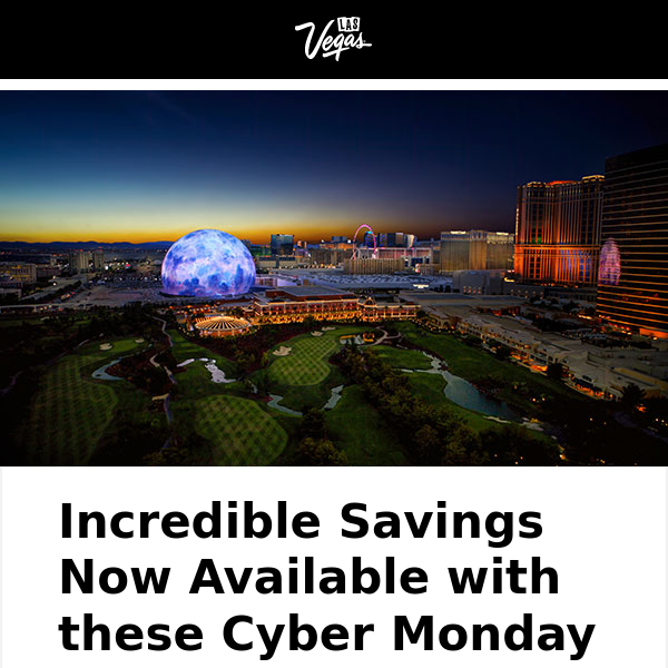 Cyber Monday Las Vegas Deals: Rooms Up to 20% Off!