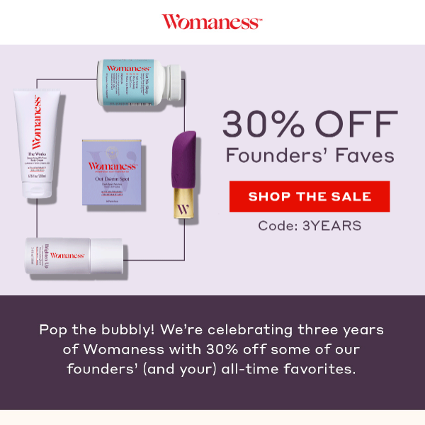 30% off founder favorites