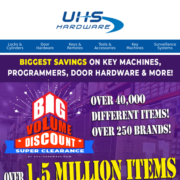 💥Key Machine & Door Hardware BIG Discounts!🎉