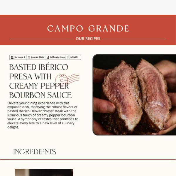 Ibérico Presa with Creamy Pepper Bourbon Sauce 🥩👨🏻‍🍳