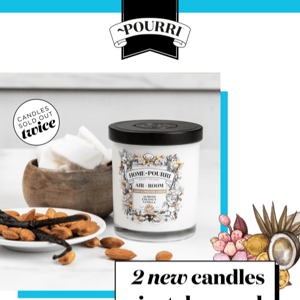 Candles are BACK! 2 NEW scents 👉