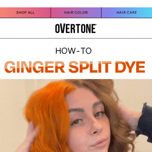 TREND ALERT: Ginger split dye for fall 🧡