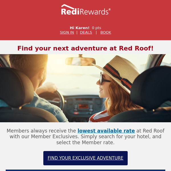 Red Roof, Discover Your Next Vacation