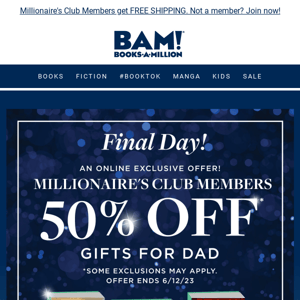 FINAL DAY ⌛ Dad Gifts, 50% off