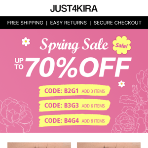 Spring Sale is waiting for you🥰