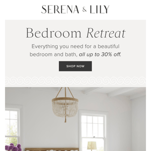3 bedroom looks, up to 30% off.