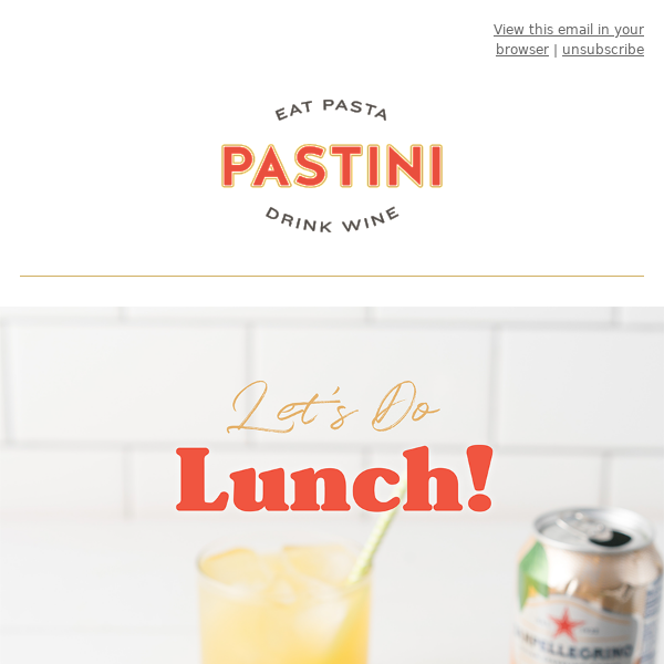 Savor Your Lunch Break with Pastini 🍝