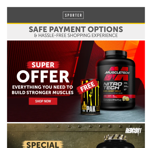 💪 New Offers on World's Best Supplements, Snacks & More