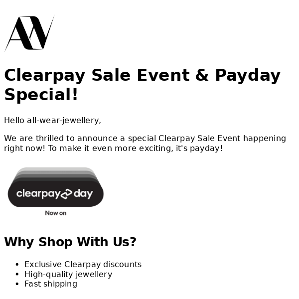 Don't Miss Out: Clearpay Sale Perfect for Payday 💰