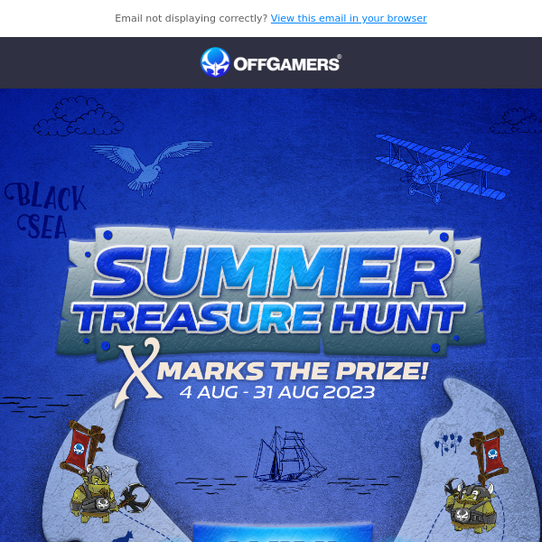 Summer Treasure Hunt, X marks the prize!