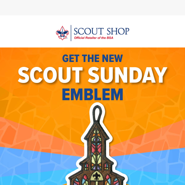 Don't Forget—Grab Your 2024 Scout Sunday Emblem!