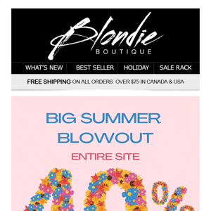 Take 40% OFF sitewide all weekend long! 😍