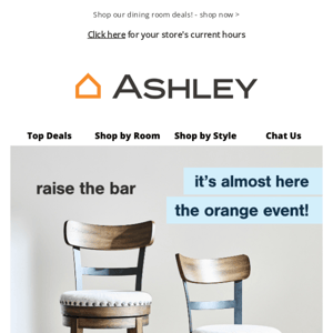 Shop Bestselling Bar Stools + Orange Event Starts Tomorrow!