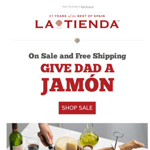 Surprise Dad with a Jamon! On Sale and Free Shipping, Today Only