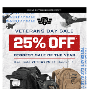 Veterans Day Sale is LIVE