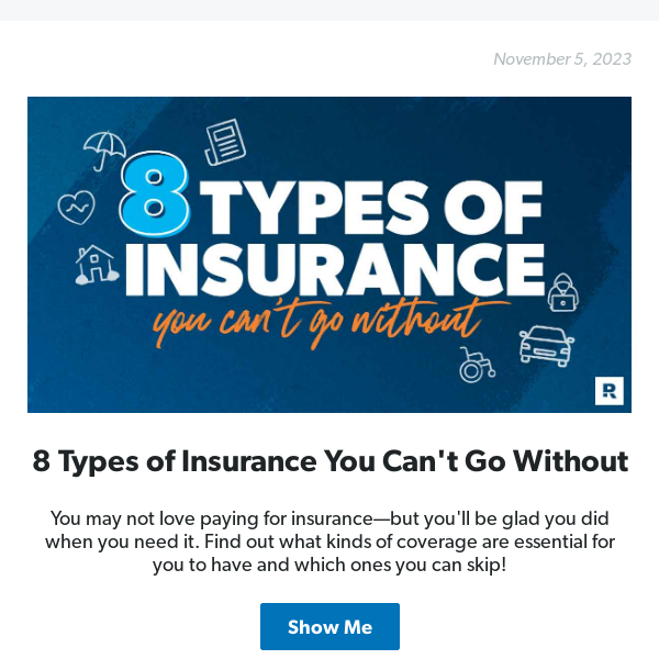 8 Types of Insurance You Can't Go Without