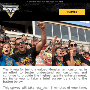 Monster Jam Requests Your Opinion