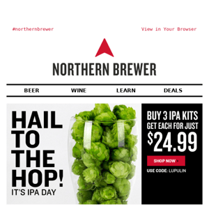 $24.99 IPA beer kits - Get hopped up 🍺