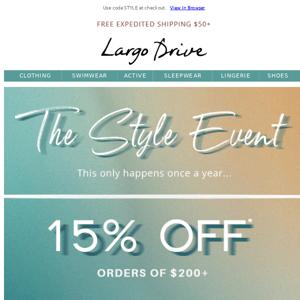 Up to 25% Off Sitewide: Once A Year Style Event