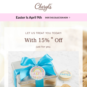 We sweetened the deal: 15% off