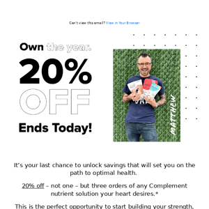 Goodbye January – Goodbye 20% Off