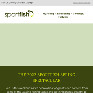 Sportfish Spring Spectacular: special offers for Sportfish 🌟