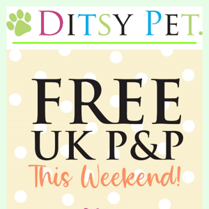 FREE UK Postage On Everything Including SALE!