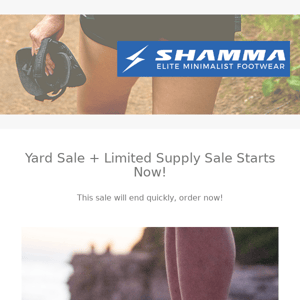 Limited Supply Sandals and 50% Off Yard Sale Sandals!