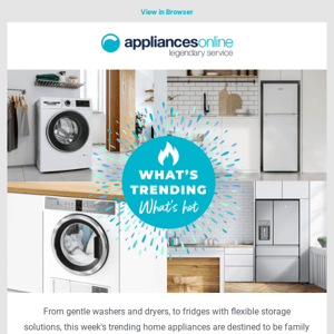 Trending Now! Top Laundry and Refrigeration Picks