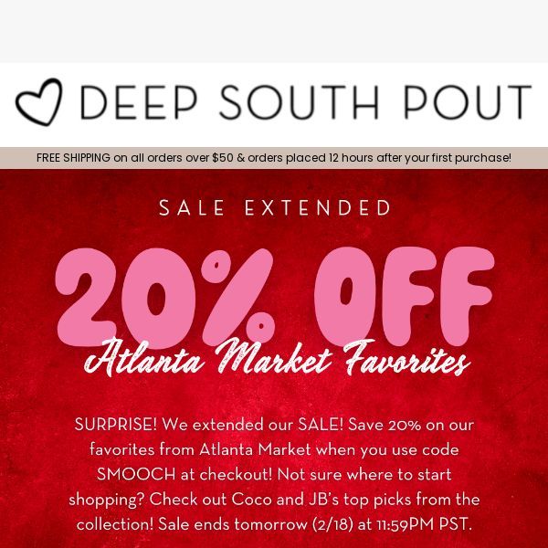 Saturdays are for SHOPPING 🛍️ 20% OFF!