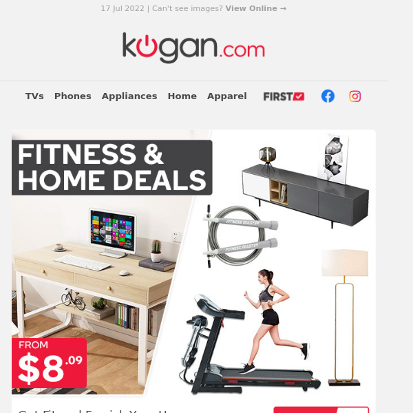 Fitness & Furniture from $8.09 to Improve Your Body & Home