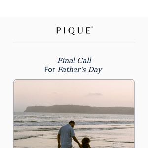 Last Chance for Father's Day Gifting
