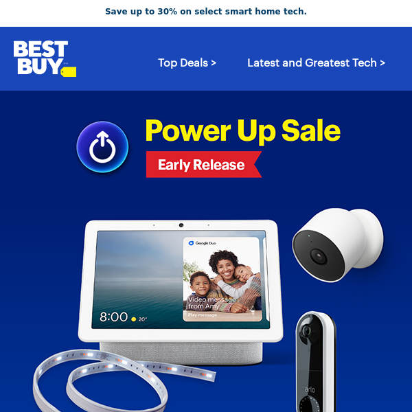 Power Up Sale: smart home deals early release.