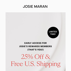 VIP Early Access: Josie’s Spring Sale
