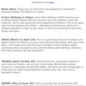 Your horoscope for June 12