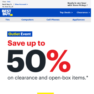 Your inbox just got some more OFFERS... Up to 50% savings is too great to forget about 💰