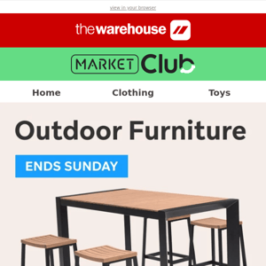 Final Hours! 20-40% Off Outdoor Furniture, 20% off Camping + More