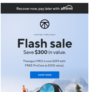 FLASH SALE: $200 off PRO + FREE ProCare