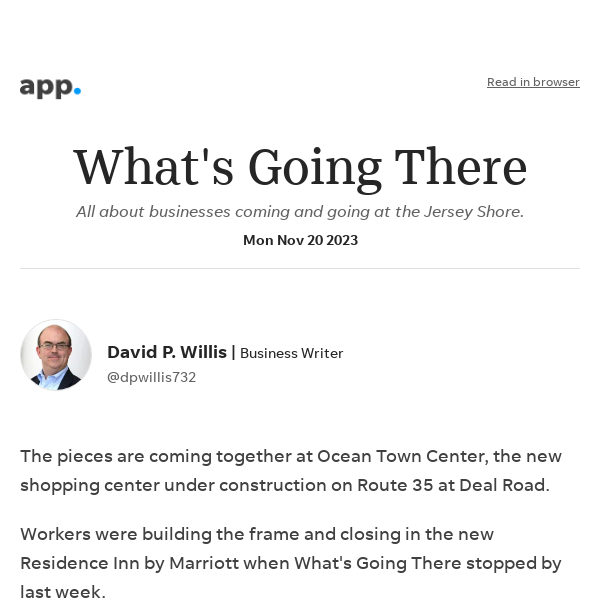 What's Going There: Latest on Ocean Town Center; another Rite Aid to close