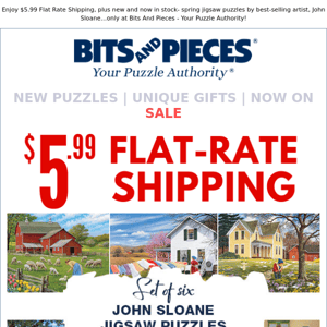 New Jigsaw Puzzles by John Sloane + $5.99 Flat Rate Shipping
