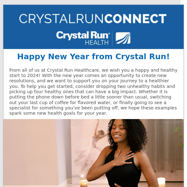 The Latest News for You from Crystal Run Healthcare!