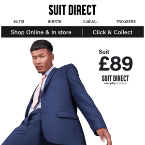 Everyday Occasions: Suits £89