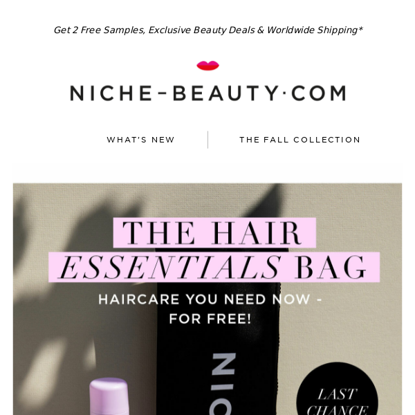 Last Chance: Get your Hair Essentials Bag today!