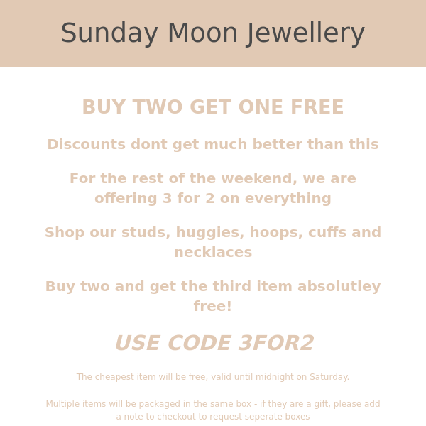 Who wants some free jewellery?!