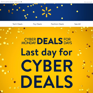 Cyber deals end today 🗣